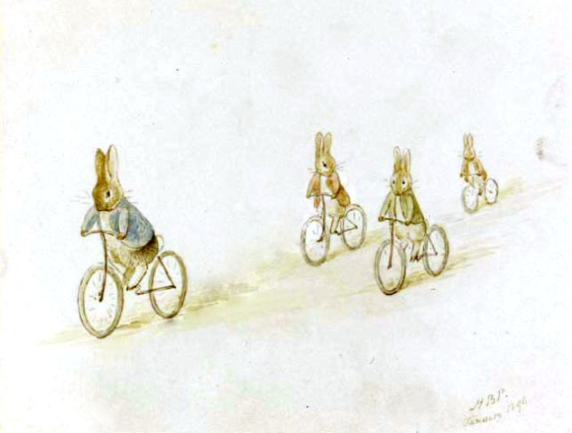 Кролик Питер, Бенджамин Банни и друзья на велосипедах